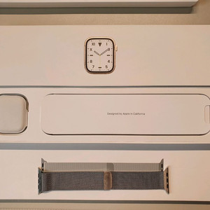 애플워치 7 티타늄 45+링블+밀레니즈+우븐나일론 이미지