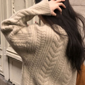 아카이브 제이투유 코지 빈티지 스웨터 beig