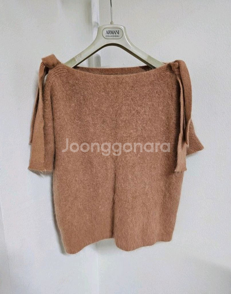 앙고라 카멜색 니트 66 상태좋음--0