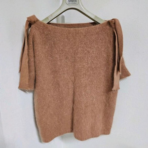 앙고라 카멜색 니트 66 상태좋음