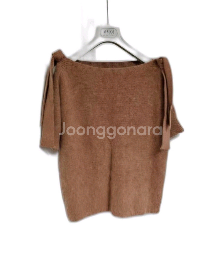 앙고라 카멜색 니트 66 상태좋음--1