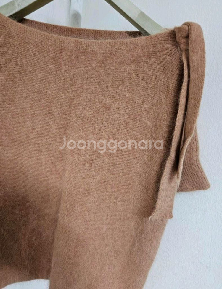 앙고라 카멜색 니트 66 상태좋음--2