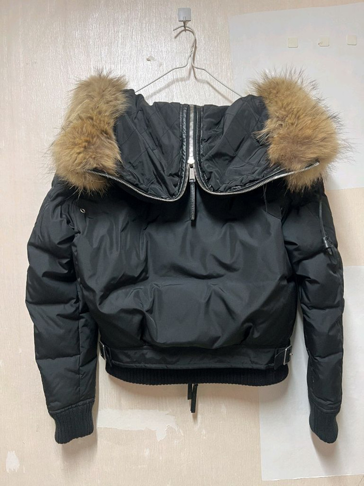 남성 블랙 숏 패딩 46사이즈(국내95M)--2