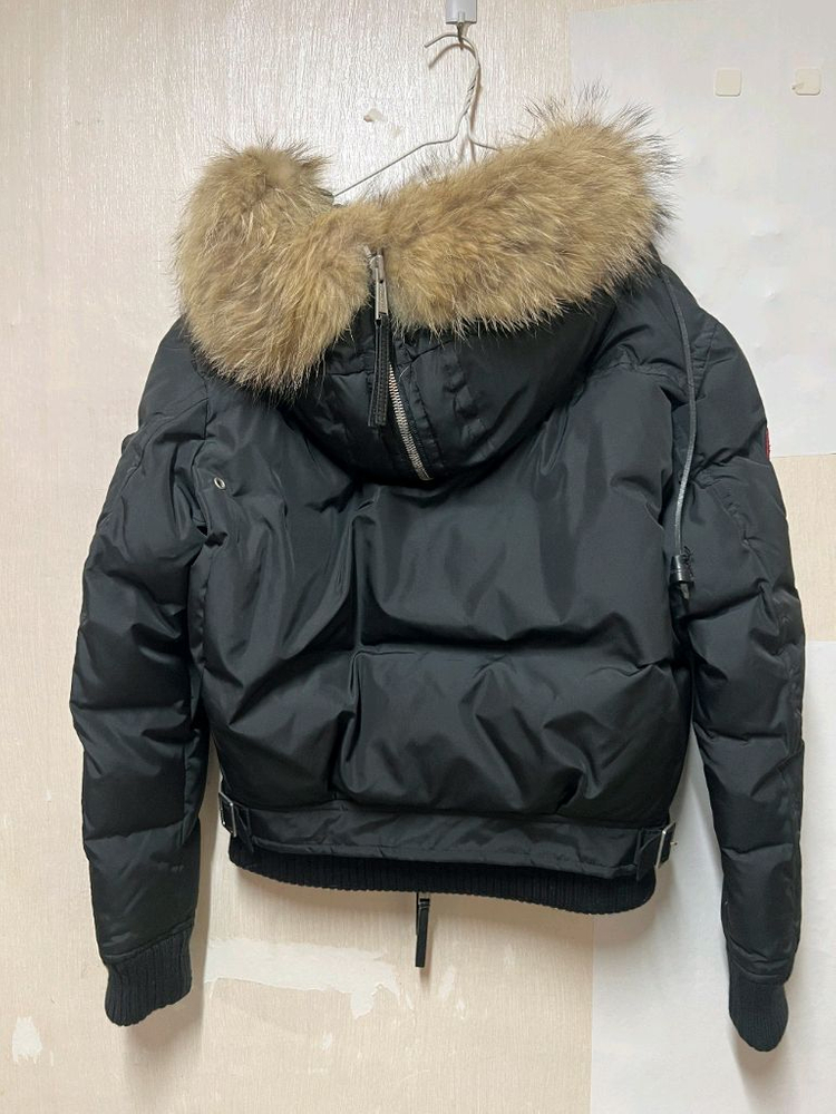 남성 블랙 숏 패딩 46사이즈(국내95M)--1