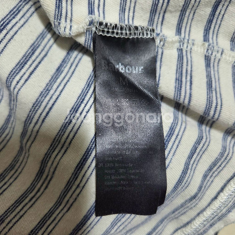 바버 인터네셔널 스트라이프 반팔 티셔츠--4