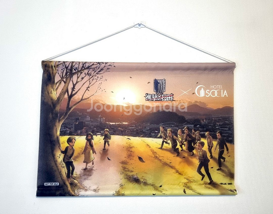 진격의거인 hotel socia 한정판 태피스트리--0