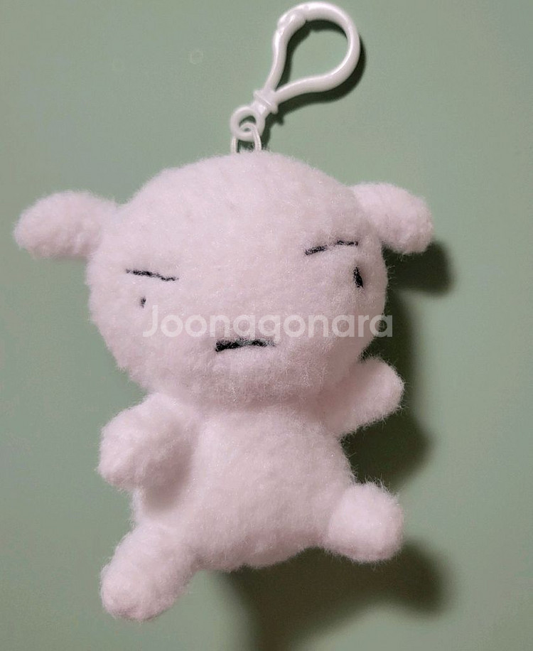 (짱구가 흰둥이 털로 만든) 흰둥이 키링인형 새제품--0