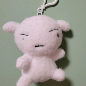 (짱구가 흰둥이 털로 만든) 흰둥이 키링인형 새제품