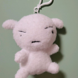 (짱구가 흰둥이 털로 만든) 흰둥이 키링인형 새제품