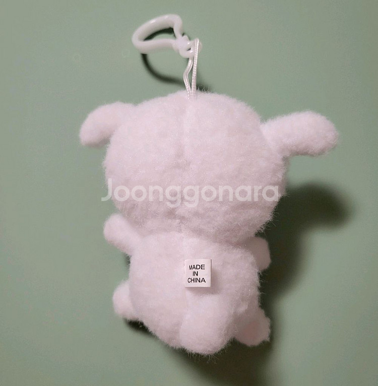 (짱구가 흰둥이 털로 만든) 흰둥이 키링인형 새제품--2