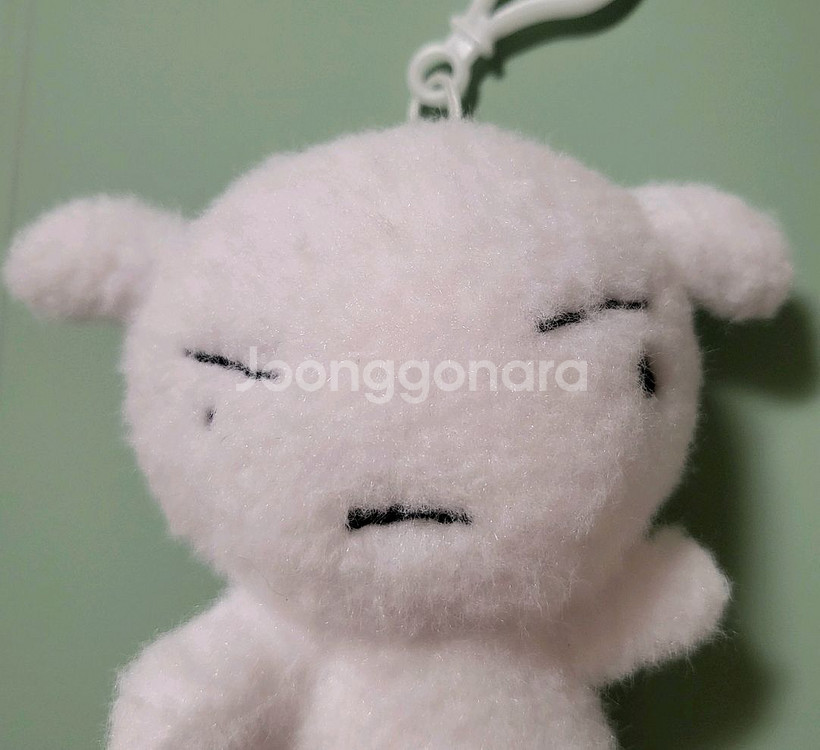 (짱구가 흰둥이 털로 만든) 흰둥이 키링인형 새제품--1