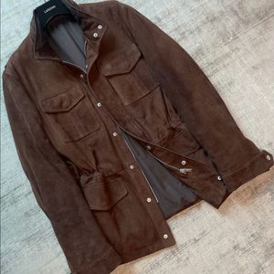 라르디니 송아지 가죽 스웨이드 바이커 전용옷걸이 포함