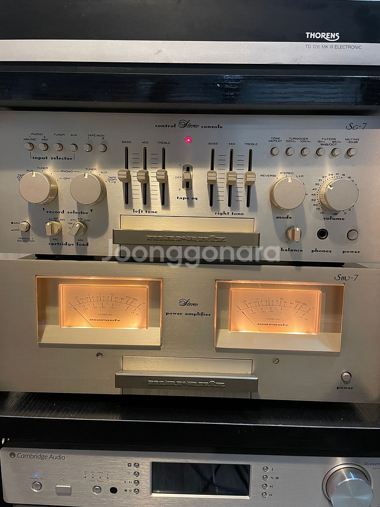 마란츠 프리앰프 sc-7, 파워앰프 sm-7 셋트--1