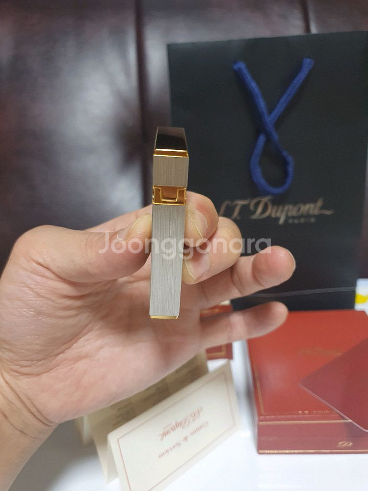 새상품 듀퐁라이터 라인2 ca16401 브러쉬드 콤비--4