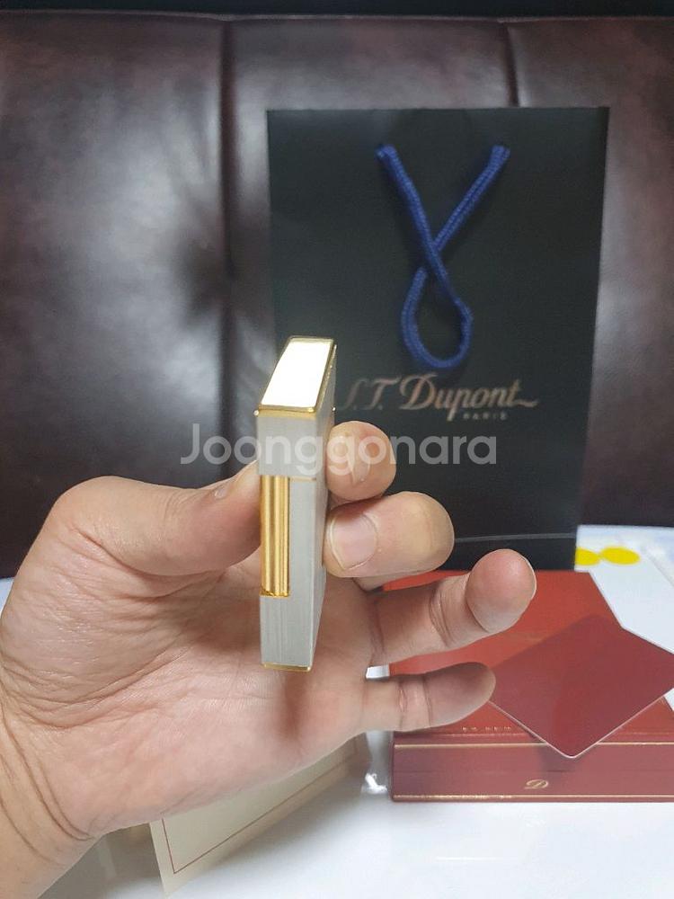 새상품 듀퐁라이터 라인2 ca16401 브러쉬드 콤비--3