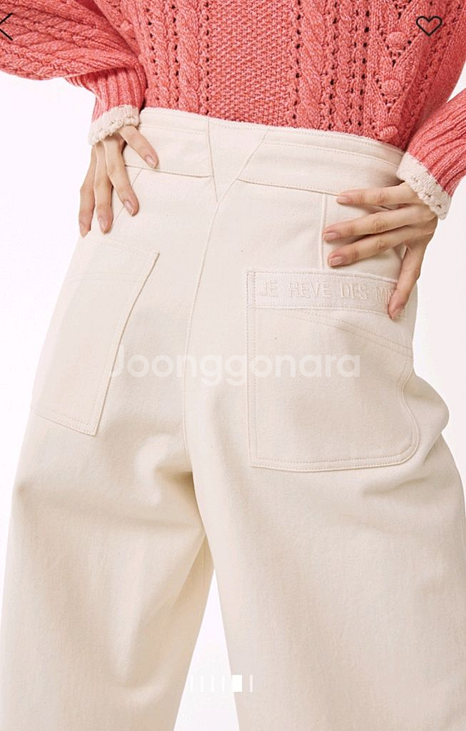 마인 와이드 크롭 팬츠 랑방 타임 더캐시미어 시스템--3