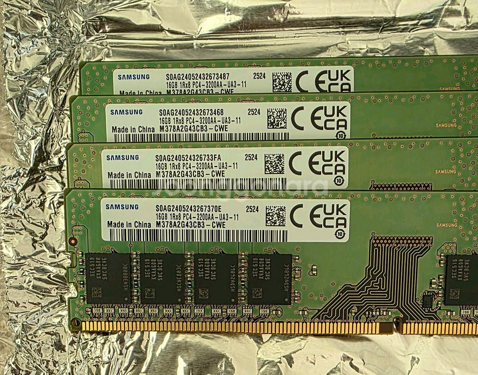미사용 삼성 ddr4-3200 16g 4개 팝니다--0