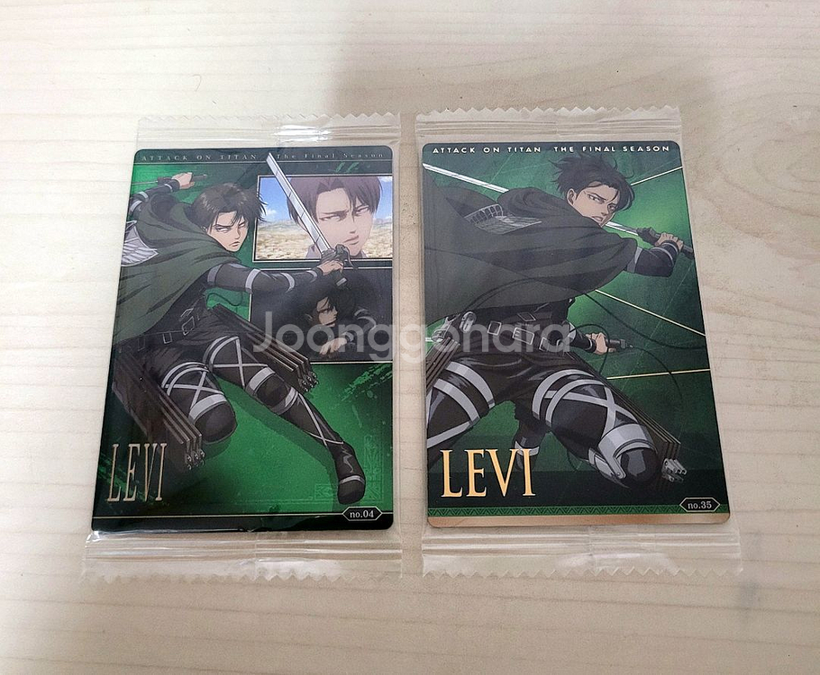 진격의 거인 웨하스 카드 리바이 세트--0