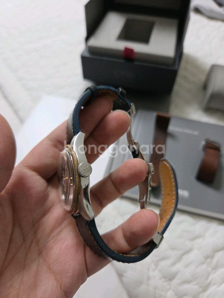 오리스 빅크라운 포인터 데이트 브론즈 청판 40mm--3