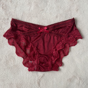 레드 레이스 팬티