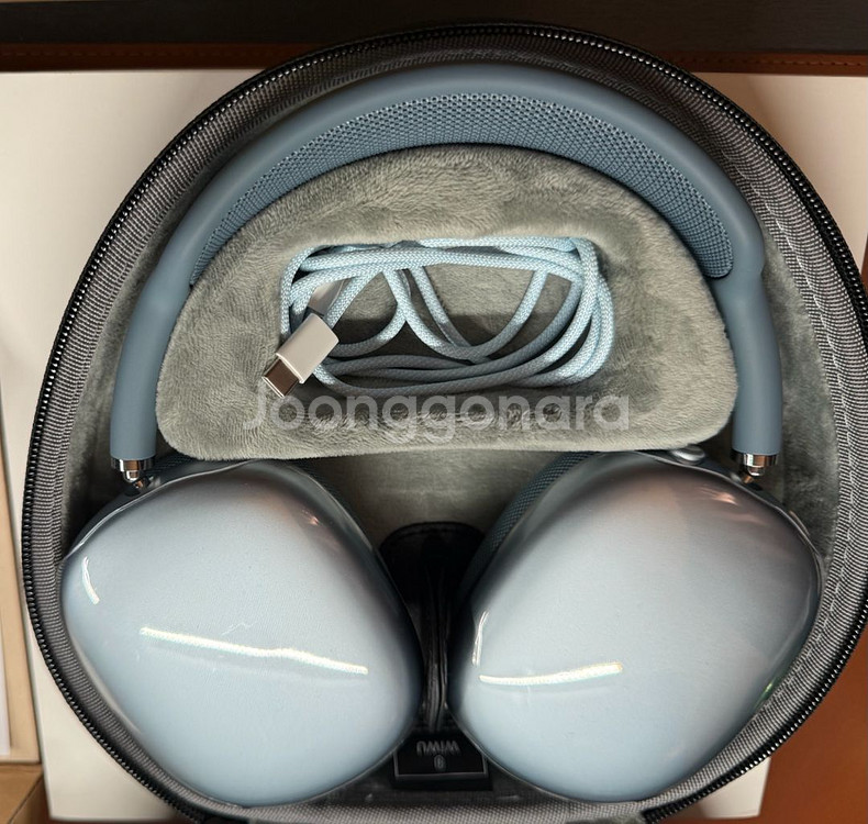 에어팟맥스 usb-c 블루 애케플 2027년--1