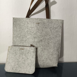 마쥬 펠트 토트백 파우치 세트 그레이