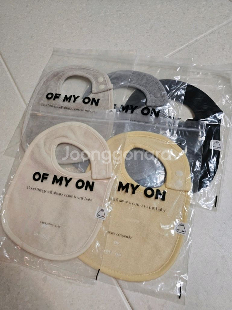 오브마이온 턱받이 of my on 빕 새상품 미개봉--0