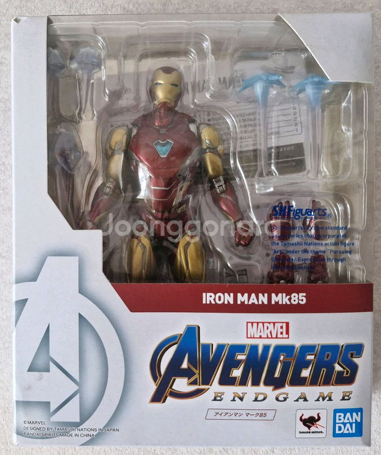 반다이 shf 아이언맨 마크85,마크3 블루스텔스--4