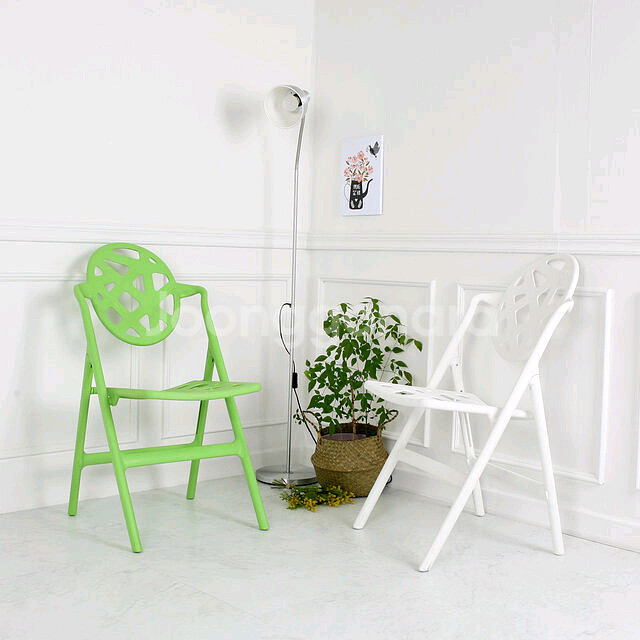 야외 접이식 의자 카페 업소용--0