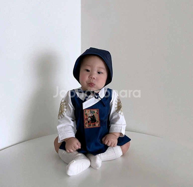 포크칩스 남아 한복 단품 L 새상품--1