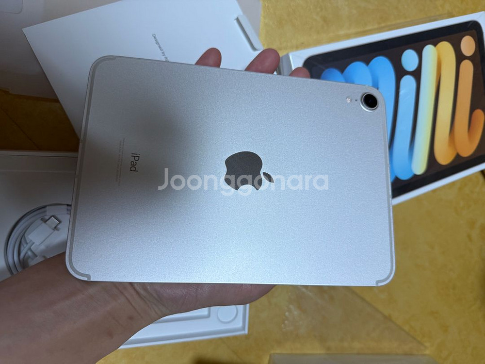 아이패드 미니6 256셀룰러 스타라이트 리퍼미사용--0