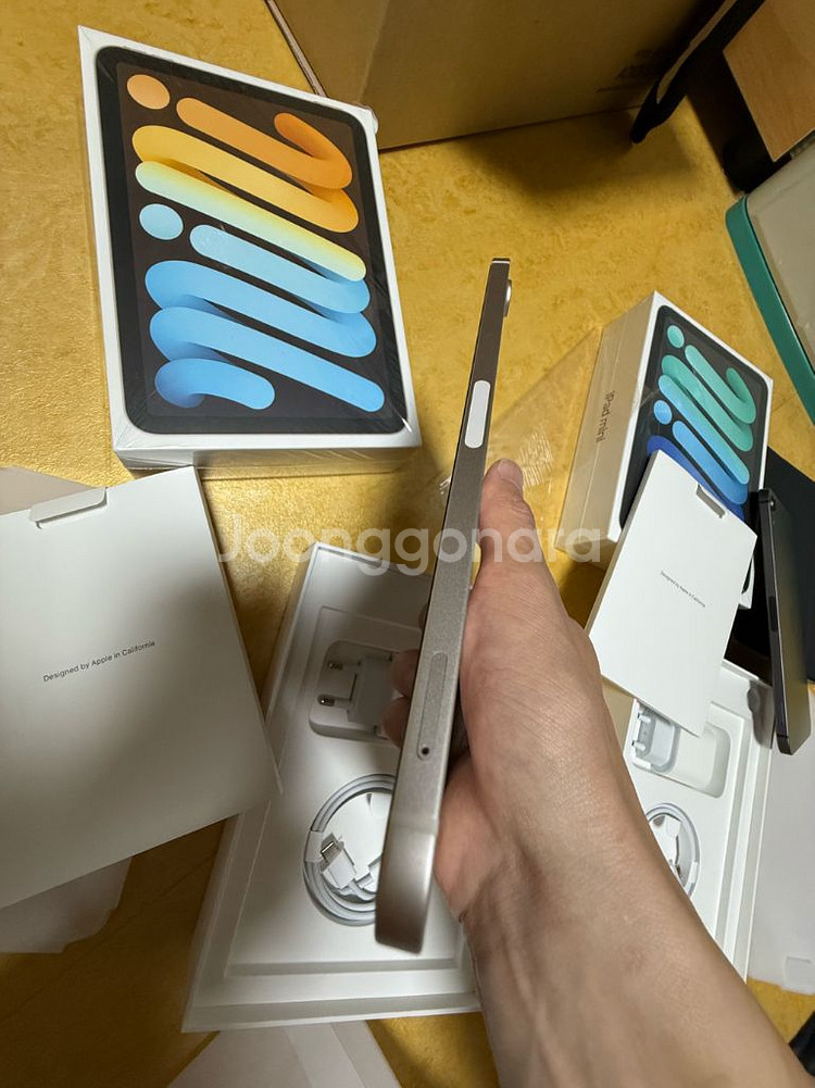 아이패드 미니6 256셀룰러 스타라이트 리퍼미사용--2