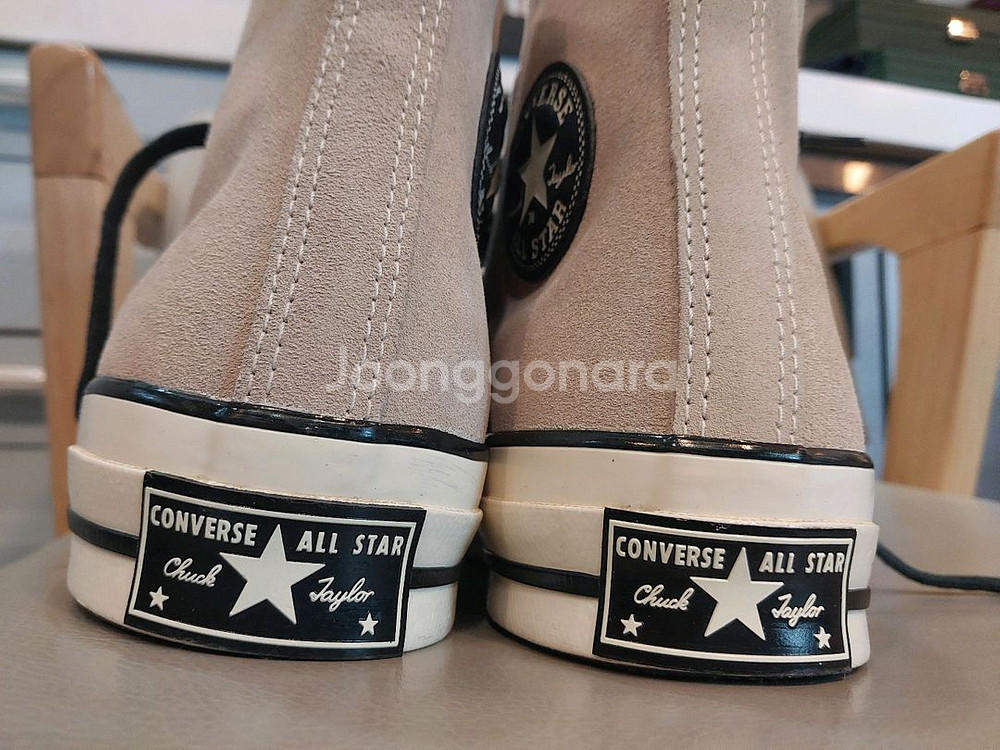 컨버스 척 70 하이 스웨이드 실트 레드 260mm--5