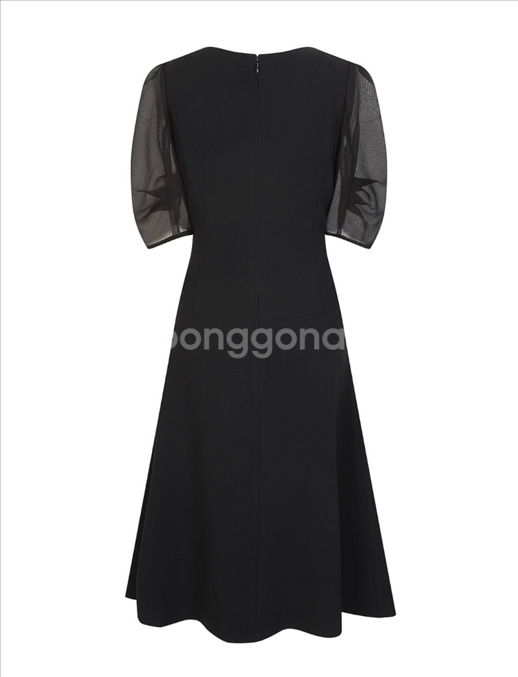 JJ지고트 딥네이비 원피스 하객룩 출근룩 상태 좋음--1