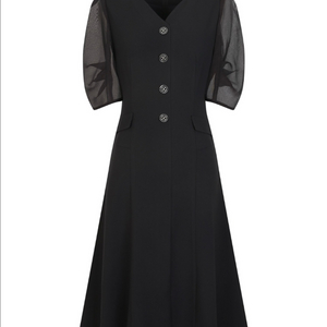 JJ지고트 딥네이비 원피스 하객룩 출근룩 상태 좋음