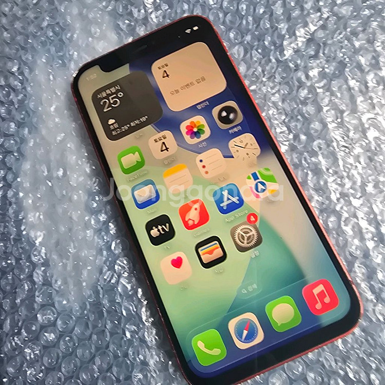 아이폰 12미니 64기가 레드 100%--0