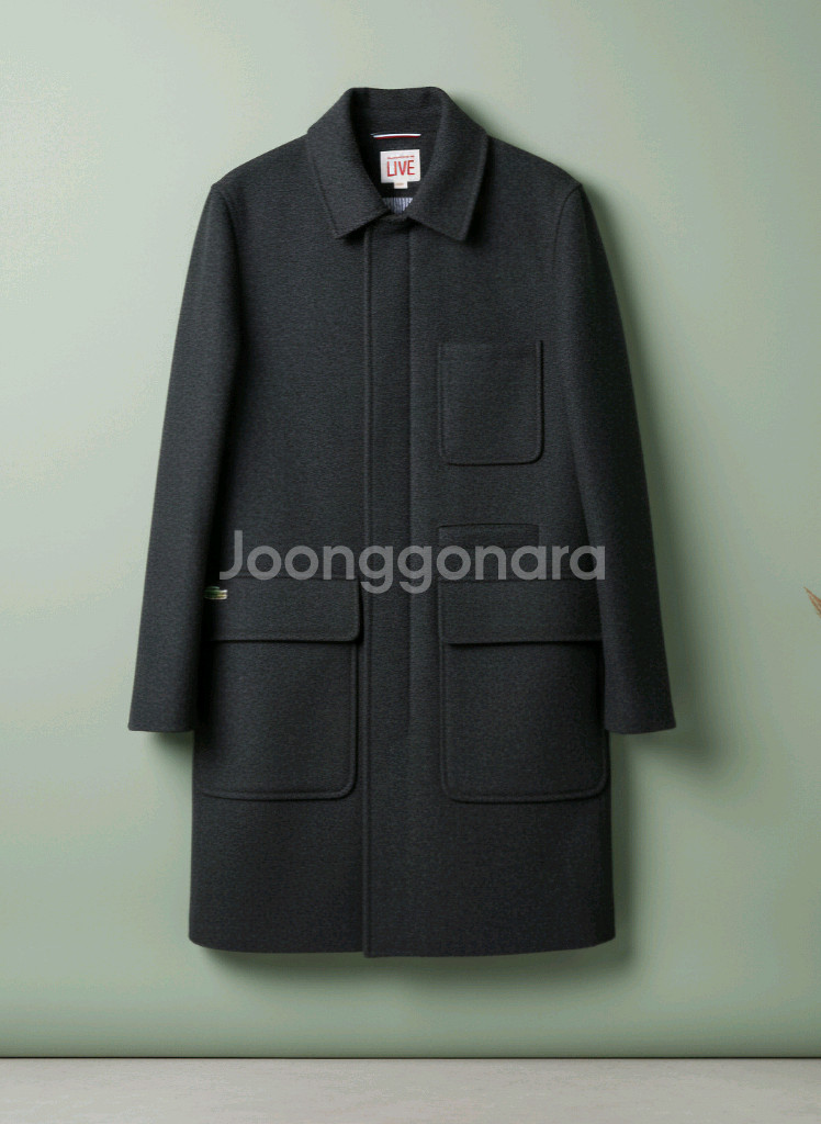 [M]<라코스테 라이브>다크그레이 코트--0