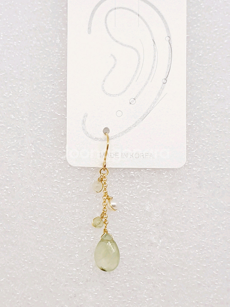 러블리 프레나이트 청포도 귀걸이--1