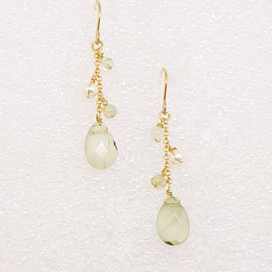 러블리 프레나이트 청포도 귀걸이