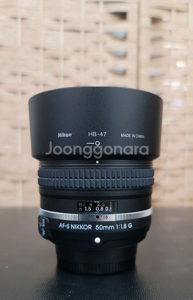 니콘/정품 af-s 50mm f1.8g se A급--0