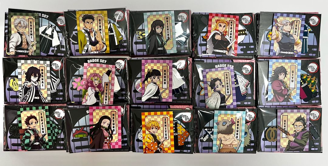 귀멸의칼날 cgv 뱃지 2탄 일괄 미개봉--1