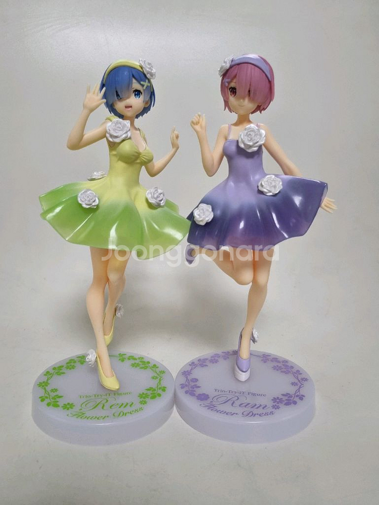 리제로 렘, 람 플라워드레스 피규어--2