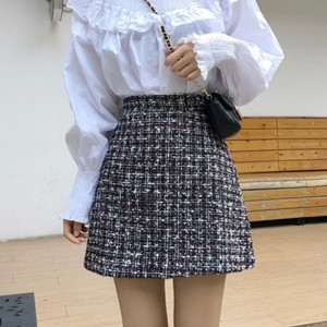 고급 트위드 스커트 (S)