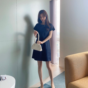 올데이유 드온도 데님 원피스