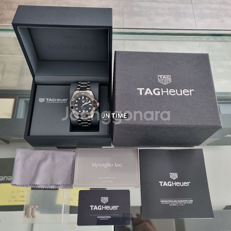 태그호이어 준신형 아쿠아레이서 43mm 검판--8