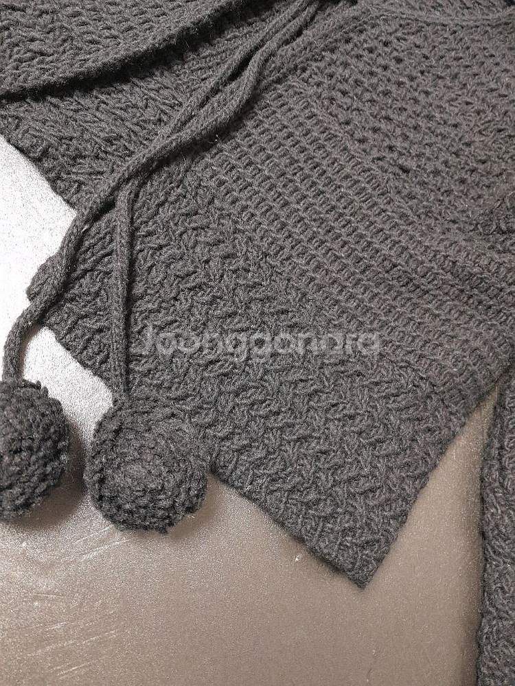 반값무료 베네통 폼폼 울 가디건 니트 스웨터--4