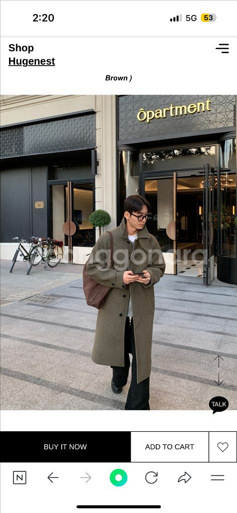 새상품)휴즈네스트 히든 버튼블랙 울 발마칸코트 총115--1