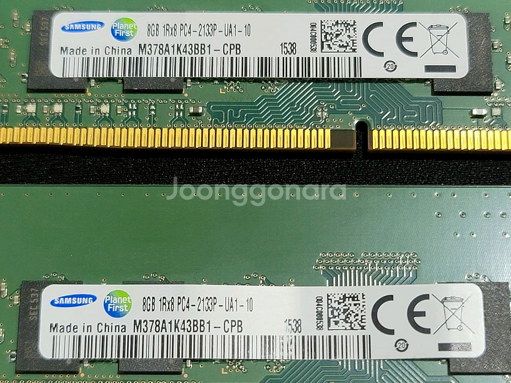 삼성 DDR4 2132 B다이 16G 2장,8G 2장--6