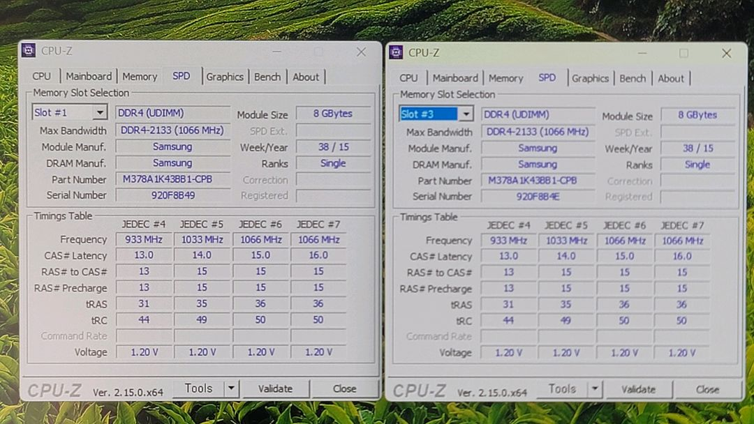 삼성 DDR4 2132 B다이 16G 2장,8G 2장--7