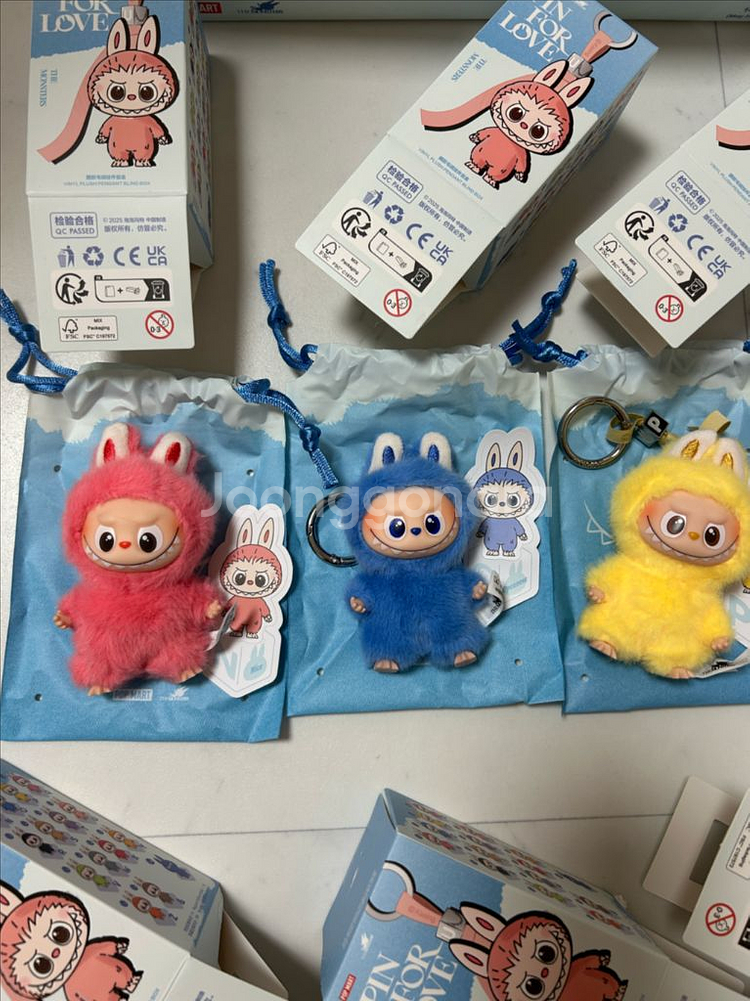 미니 라부부 인형 키링 a-m n-z--5